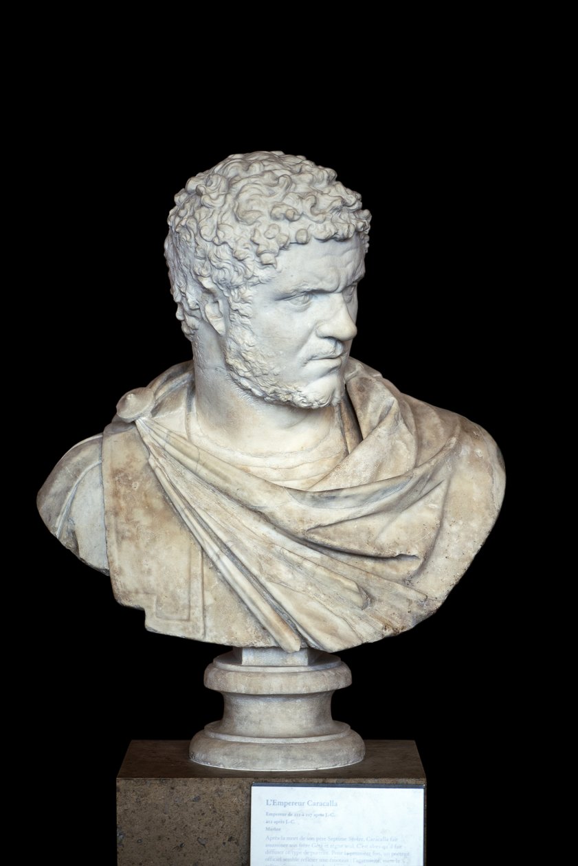 Karakalla (188-217 ne) marmur, sztuka rzymska autorstwa Roman Roman