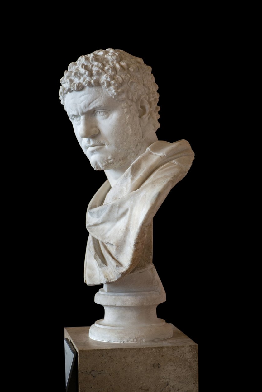 Karakalla (188-217 ne) marmur, sztuka rzymska autorstwa Roman Roman