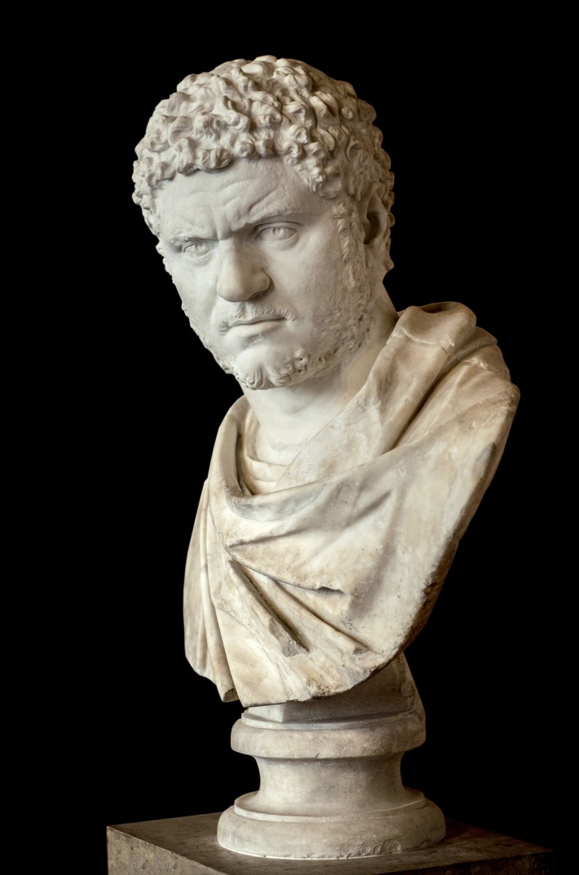 Karakalla (188-217 ne) marmur, sztuka rzymska autorstwa Roman Roman