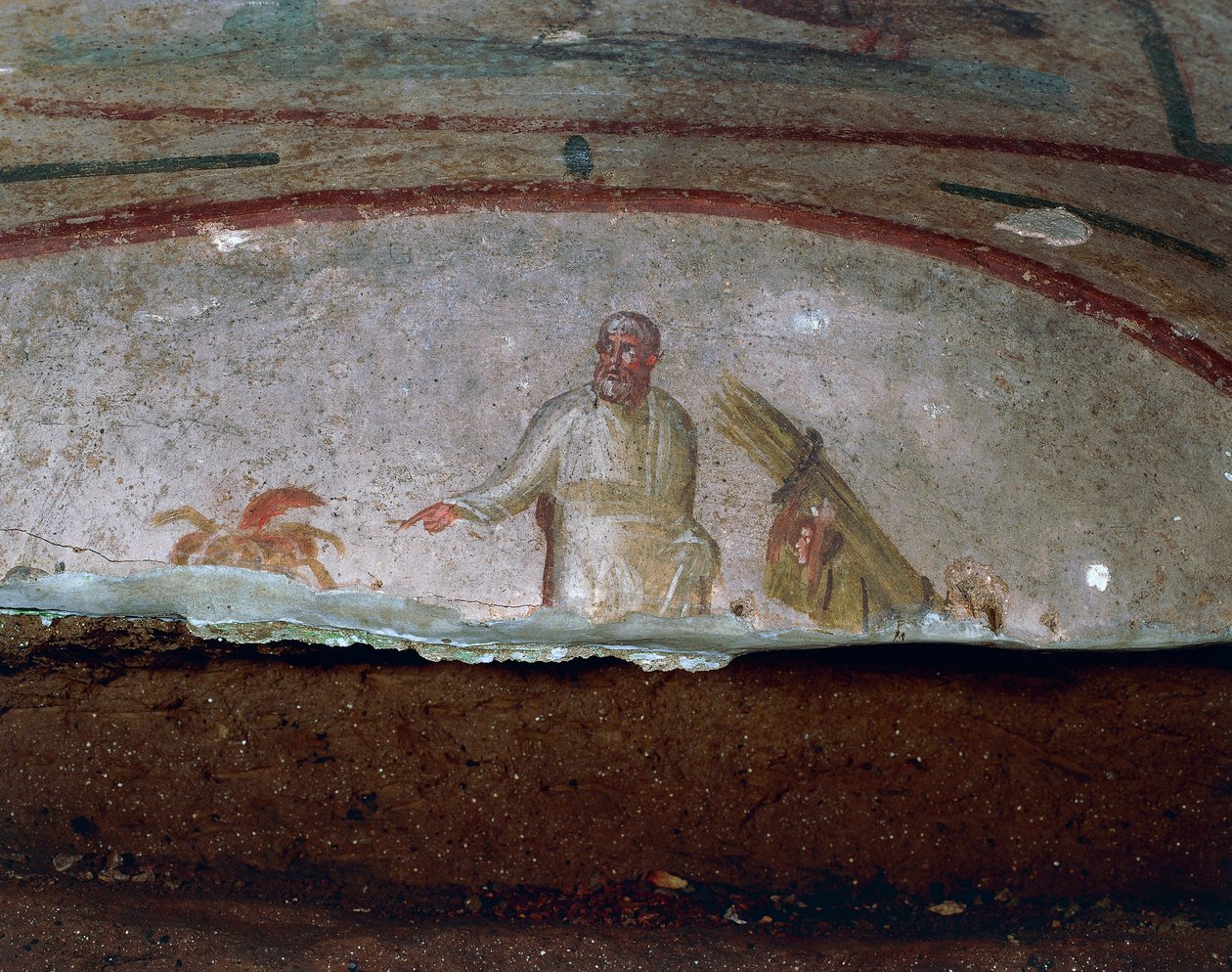 Dekoracyjne freski Katakumby Pryscylli, Rzym (Lista Światowego Dziedzictwa UNESCO) autorstwa Roman Roman