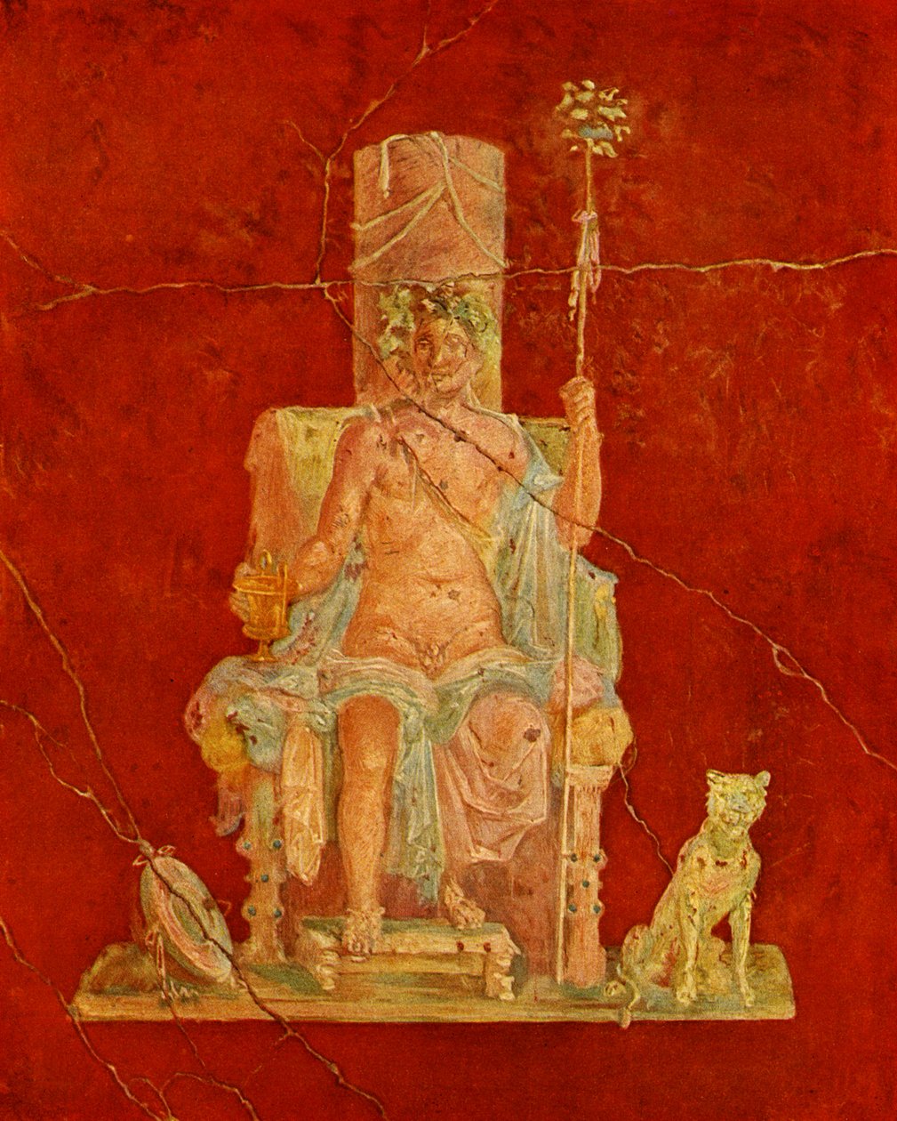 Dionizos zasiadający na tronie autorstwa Roman Roman