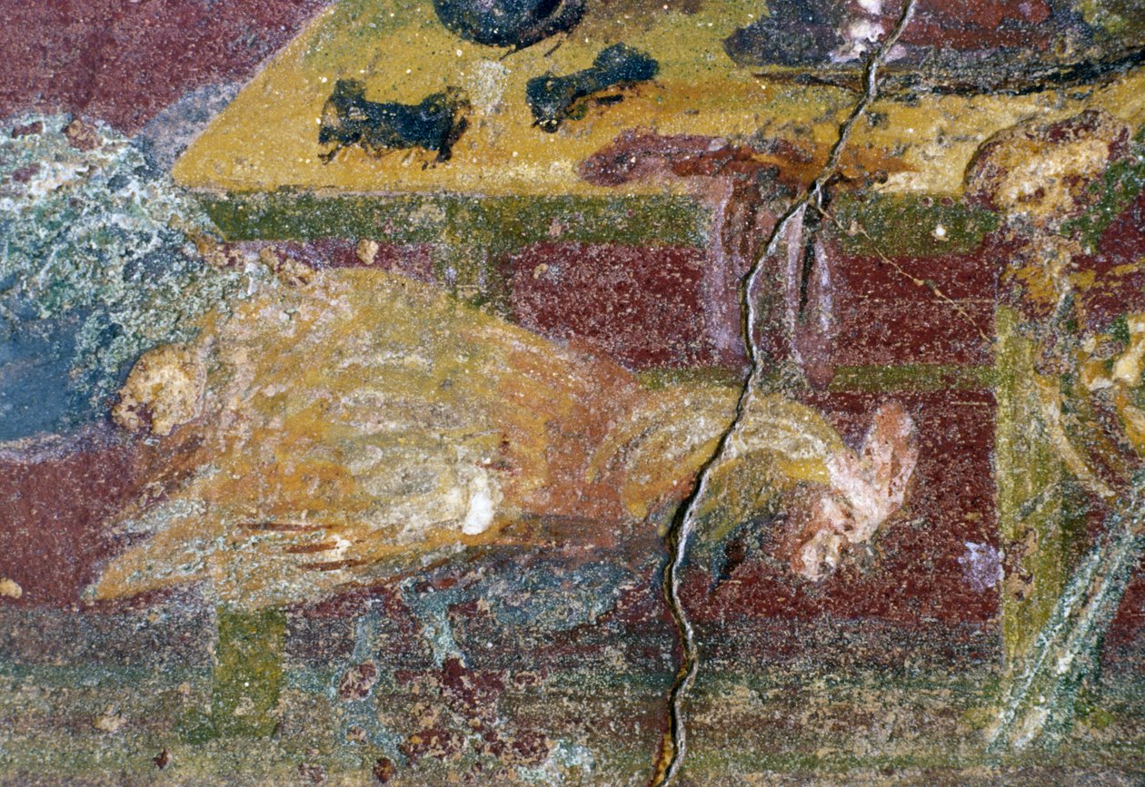 Fresk, Dom Vettii, Pompeje (Lista Światowego Dziedzictwa UNESCO autorstwa Roman Roman