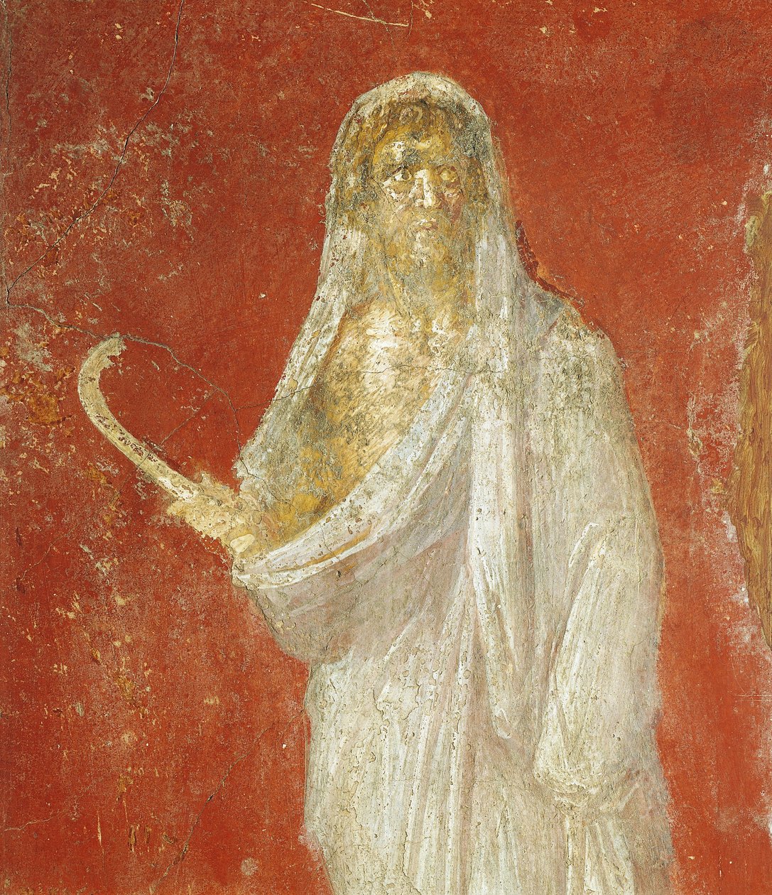 Fresk przedstawiający Saturna z Pompejów autorstwa Roman Roman