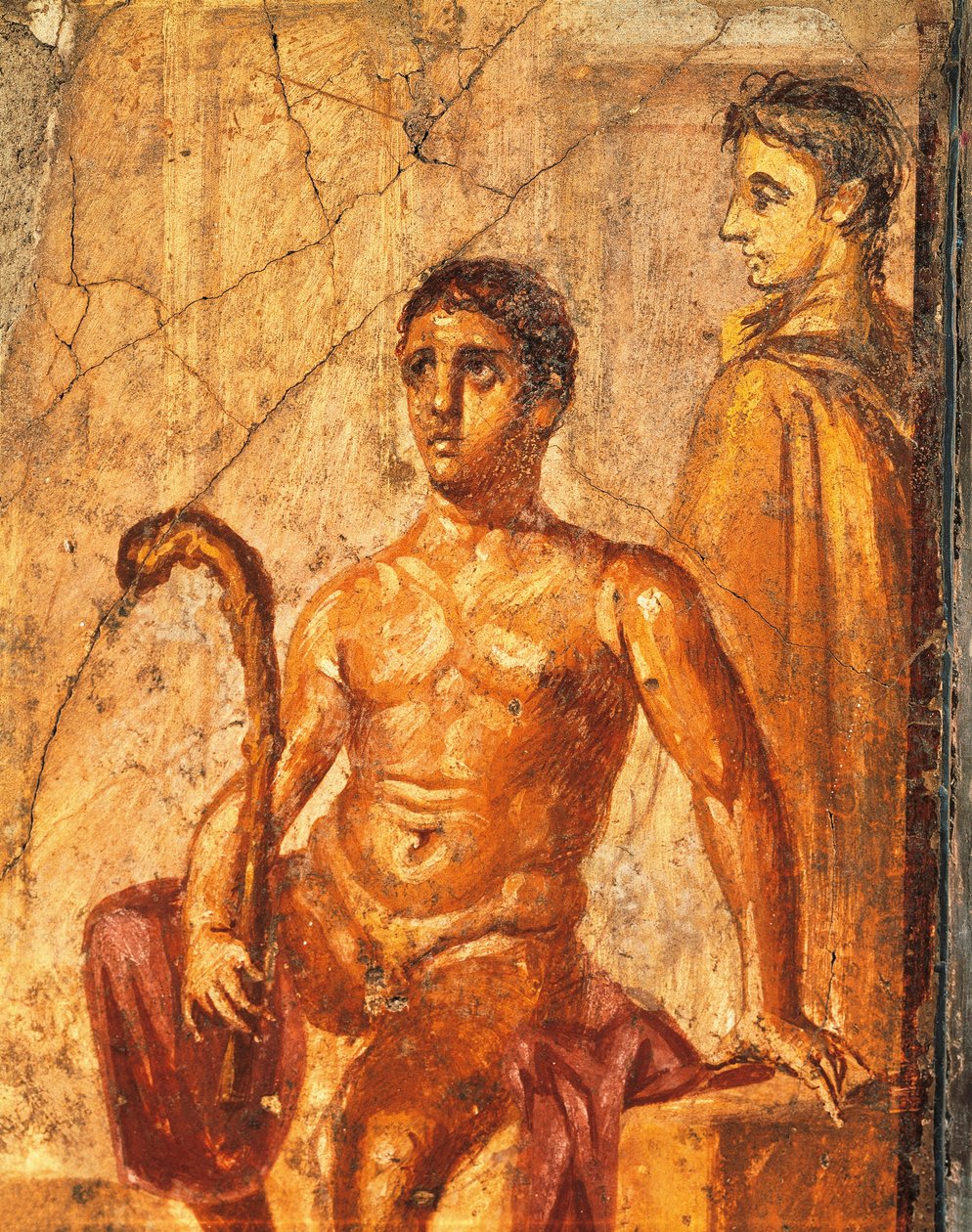 Fresk przedstawiający Selene i Endymiona, z Domu Stulecia, Pompeje, Kampania, Włochy autorstwa Roman Roman