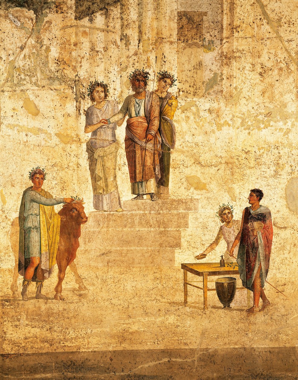 Fresk przedstawiający Jazona i Peliasa z Pompejów autorstwa Roman Roman