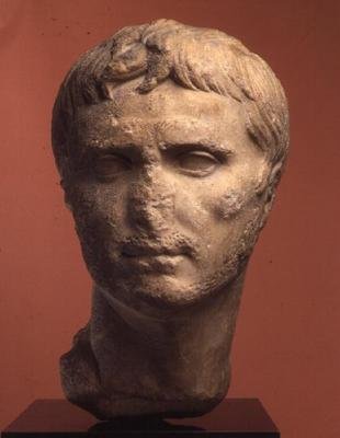 Głowa Augusta, VIII wne (kamień) autorstwa Roman Roman
