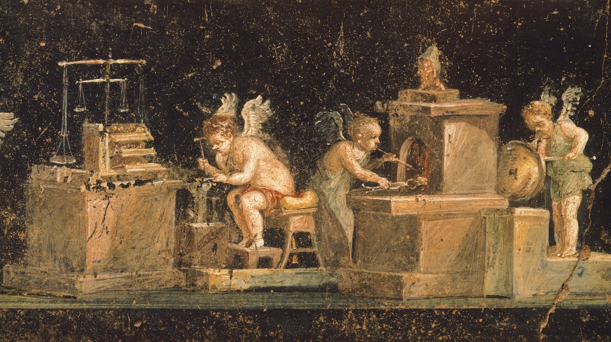 Włochy, Kampania, Pompeje (wpisane na Listę Światowego Dziedzictwa UNESCO autorstwa Roman Roman