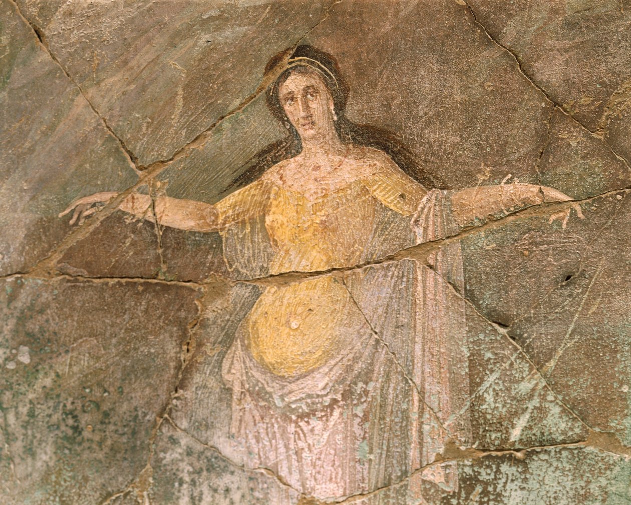 Włochy, Kampania, Region, Prowincja Neapol, Pompeje, Dom Księdza Amandusa, Fresk przedstawiający Andromedę autorstwa Roman Roman