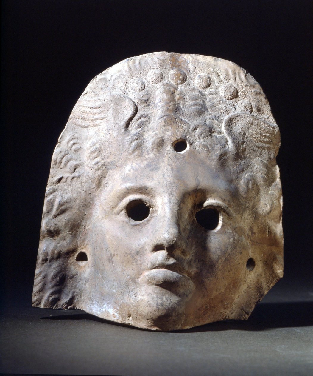 Maska na tragedie w epoce rzymskiej. Muzeum klatki schodowej. Mediolan autorstwa Roman Roman