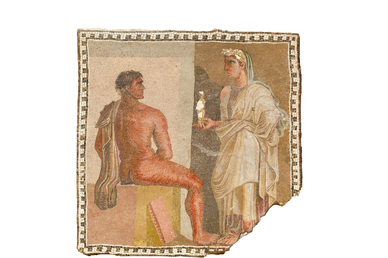 Mozaika z Orestesem i Ifigenią (mozaika) autorstwa Roman Roman