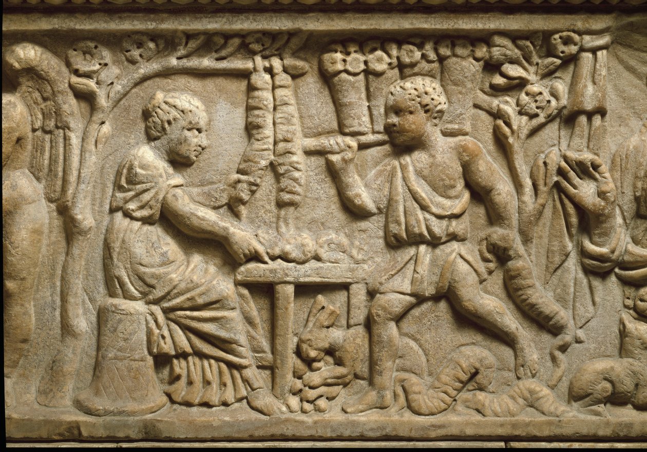 Reprezentacja producenta koron (relief) autorstwa Roman Roman