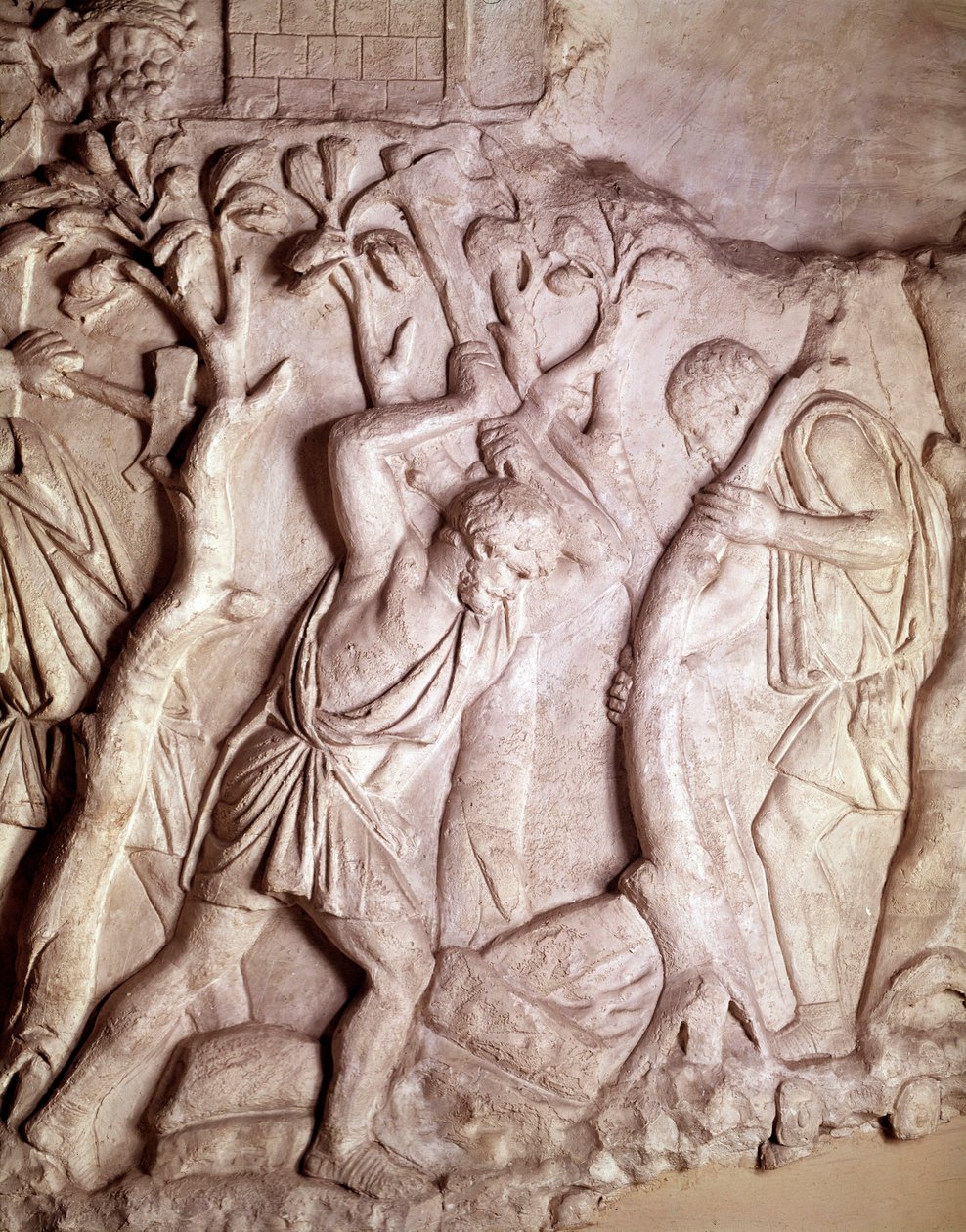 Sztuka rzymska: scena rozliczeniowa, płaskorzeźba, Muzeum Starożytności Rzymskich, Rzym autorstwa Roman Roman
