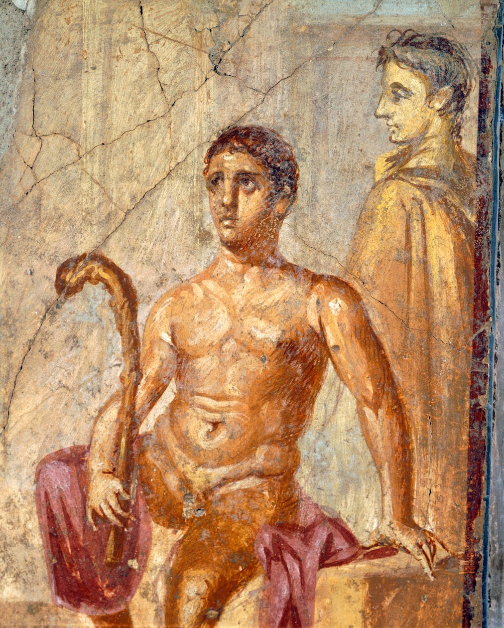 Selene i Endymion, fresk z Domu Stulecia, Pompeje, Kampania, cywilizacja rzymska autorstwa Roman Roman