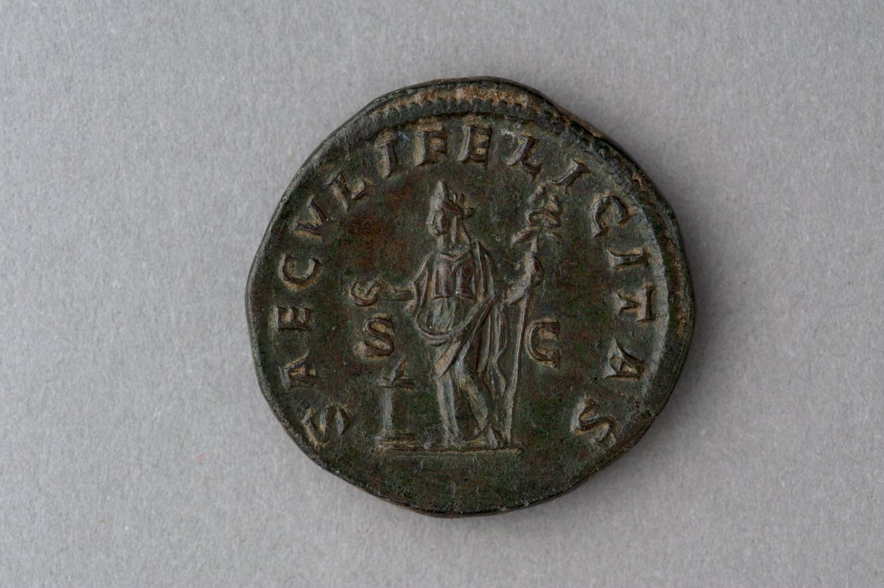 Moneta Julii Domna (brąz) autorstwa Roman Roman