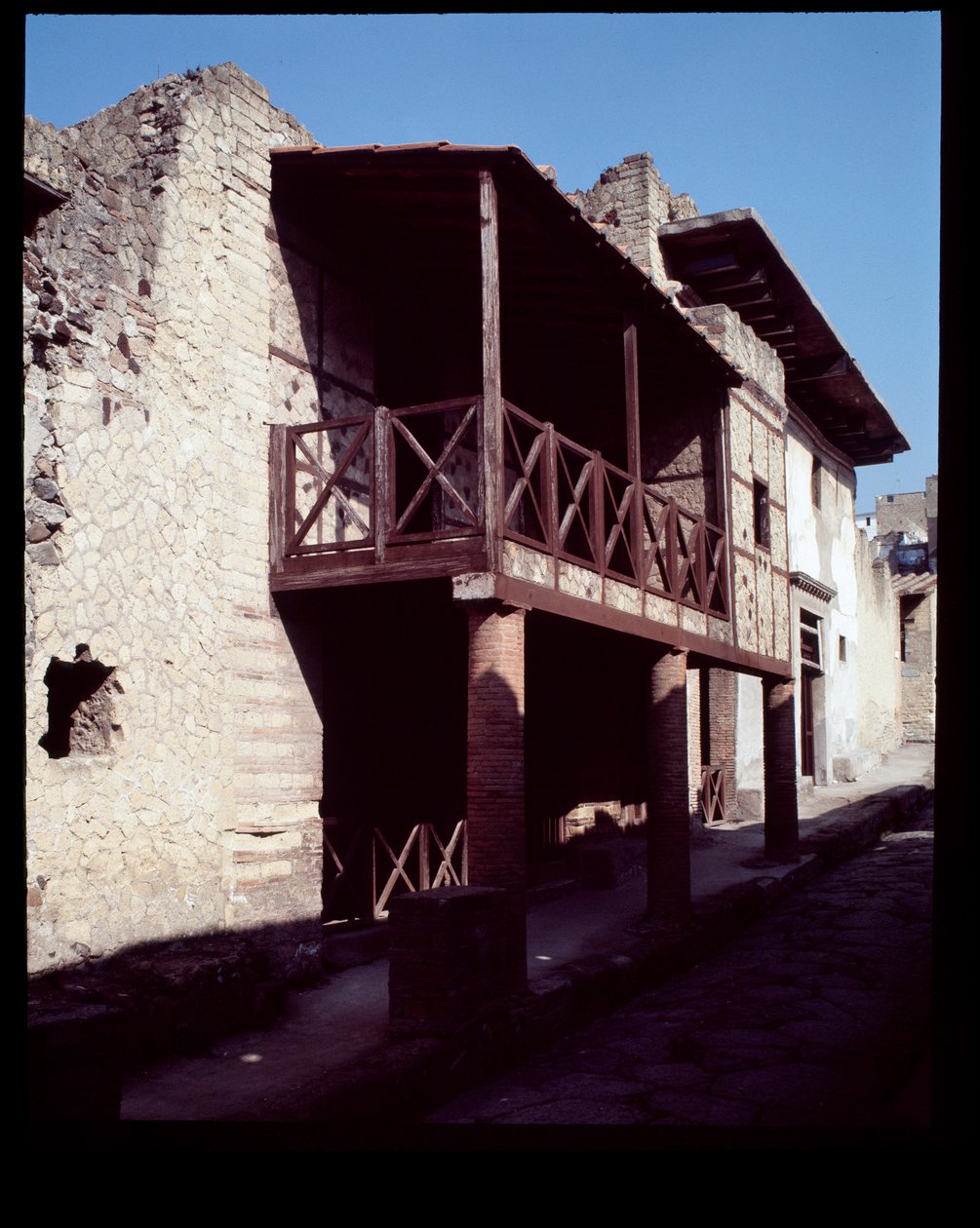 Widok domu zwanego casa a Graticcio, V wpne-I wne autorstwa Roman Roman