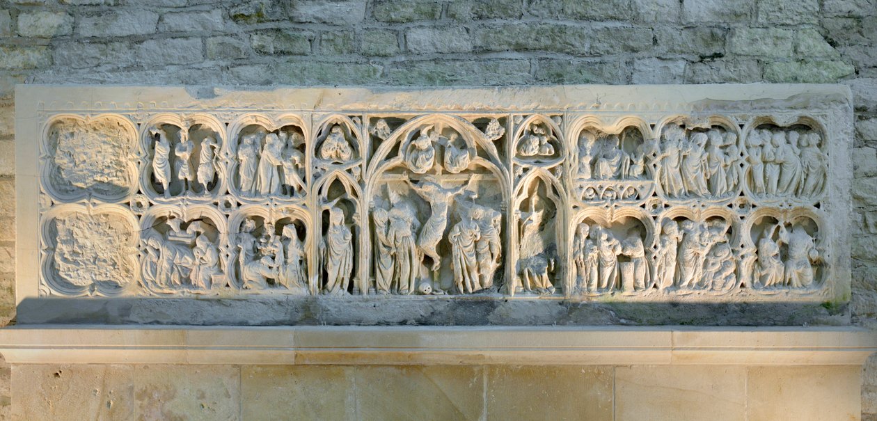 Sztuka romańska: ołtarz przedstawiający różne sceny z Ewangelii autorstwa Romanesque