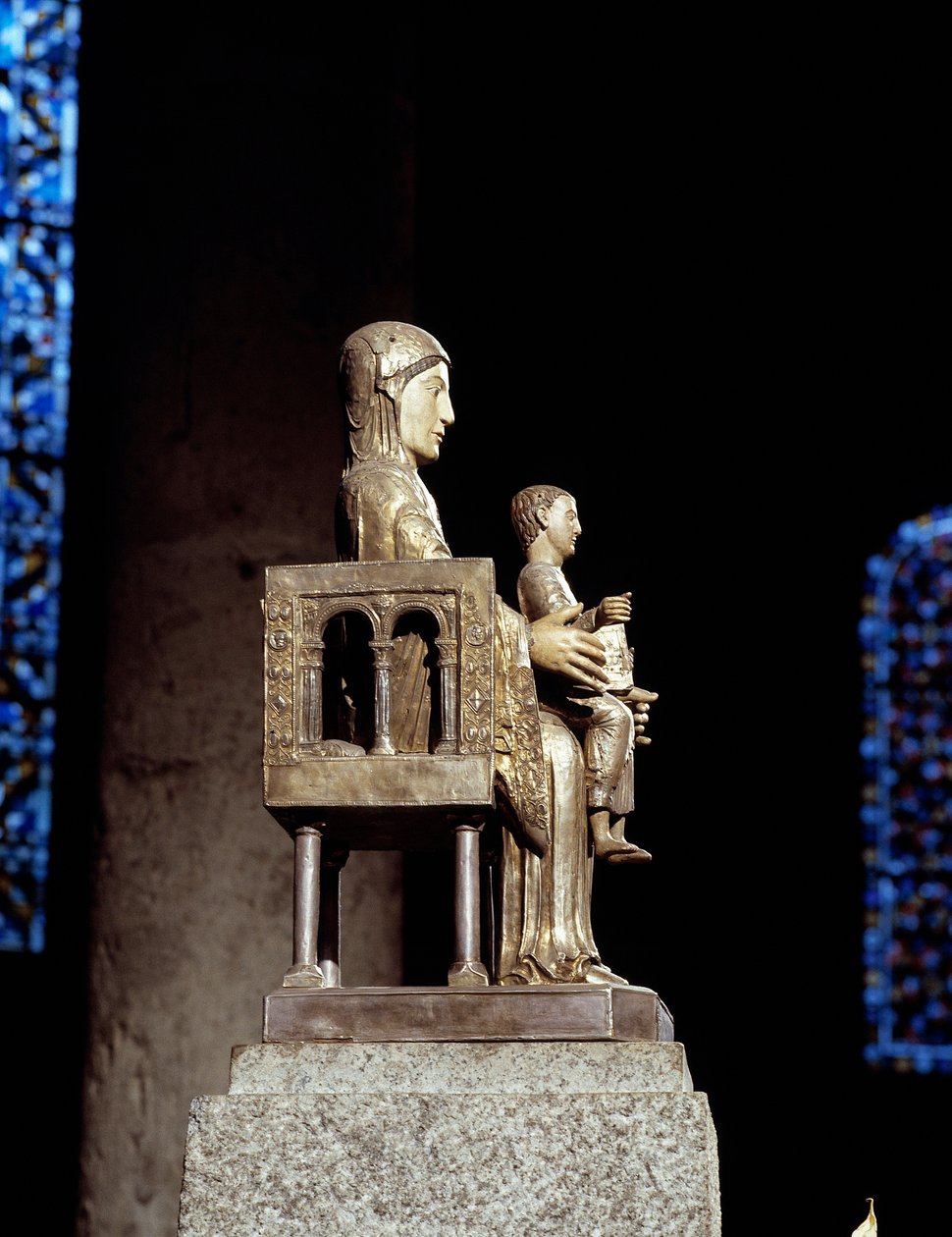 Dziewica z Dzieciątkiem (rzeźba) autorstwa Romanesque