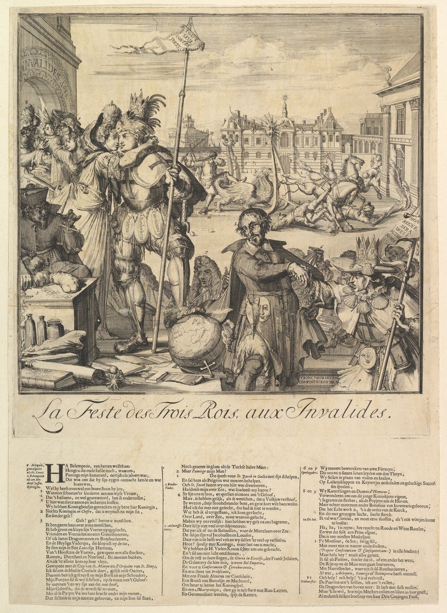 Święto Trzech Króli.n.d. autorstwa Romeyn de Hooghe