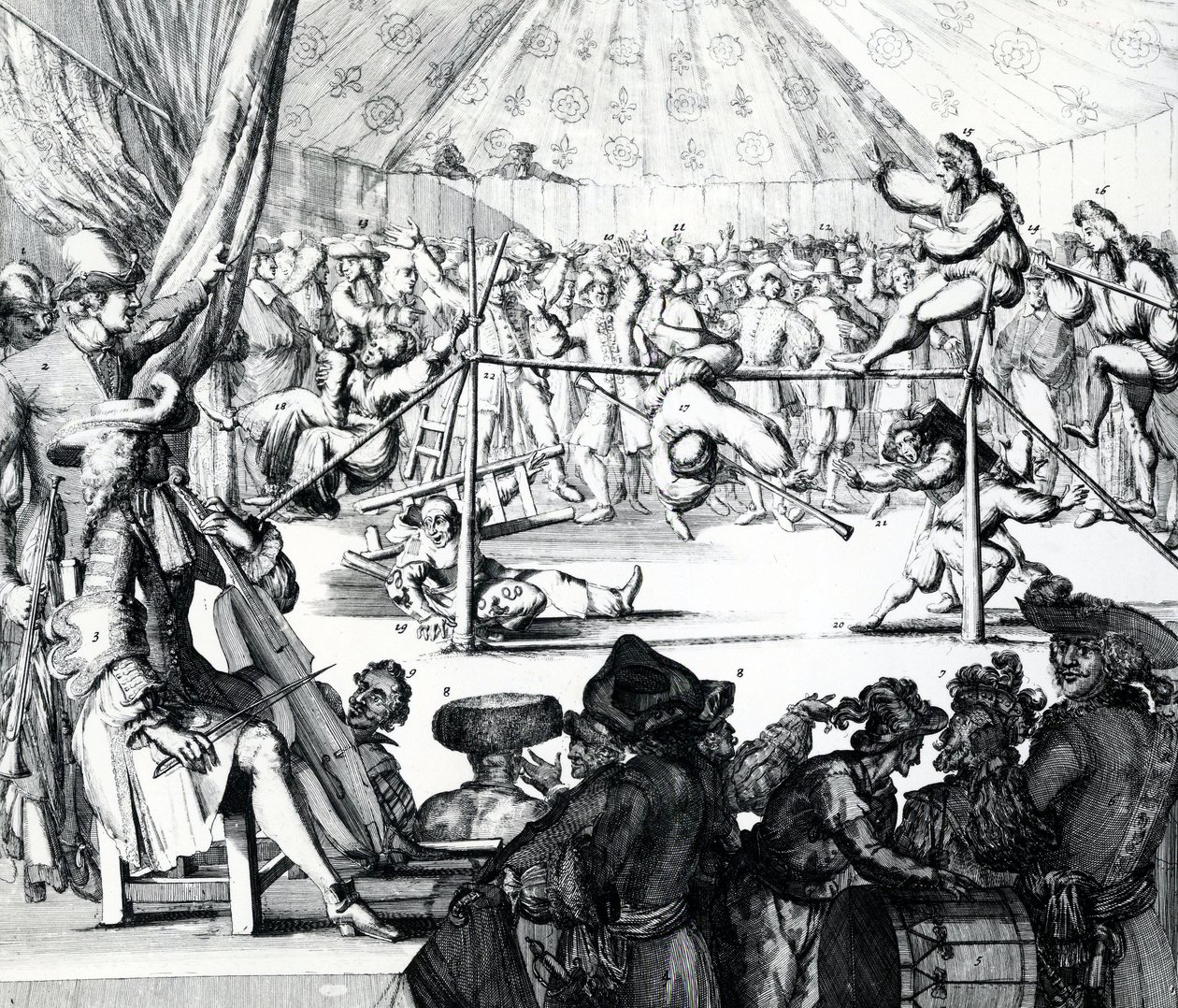 Spadający żołd, 1697 autorstwa Romeyn de Hooghe