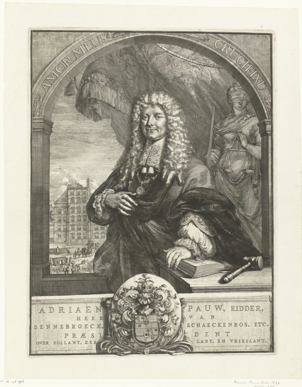 Portret Adriaena Pauwa autorstwa Romeyn de Hooghe