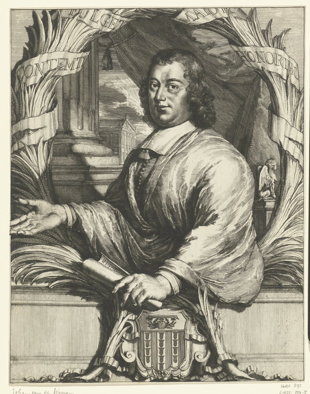 Portret Johana van der Waeyen autorstwa Romeyn de Hooghe