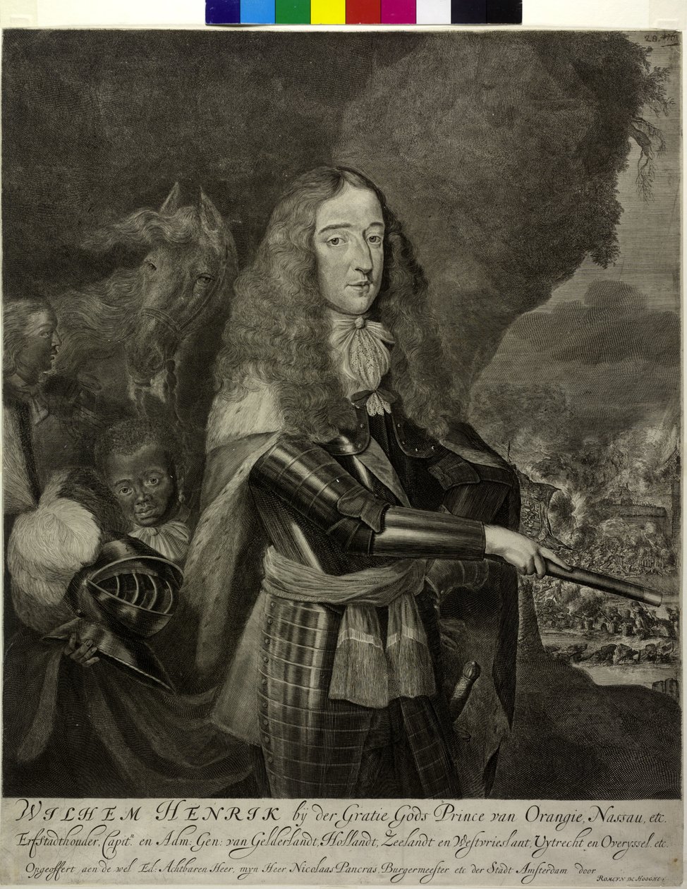 Książę Oranii Wilhelm III autorstwa Romeyn de Hooghe
