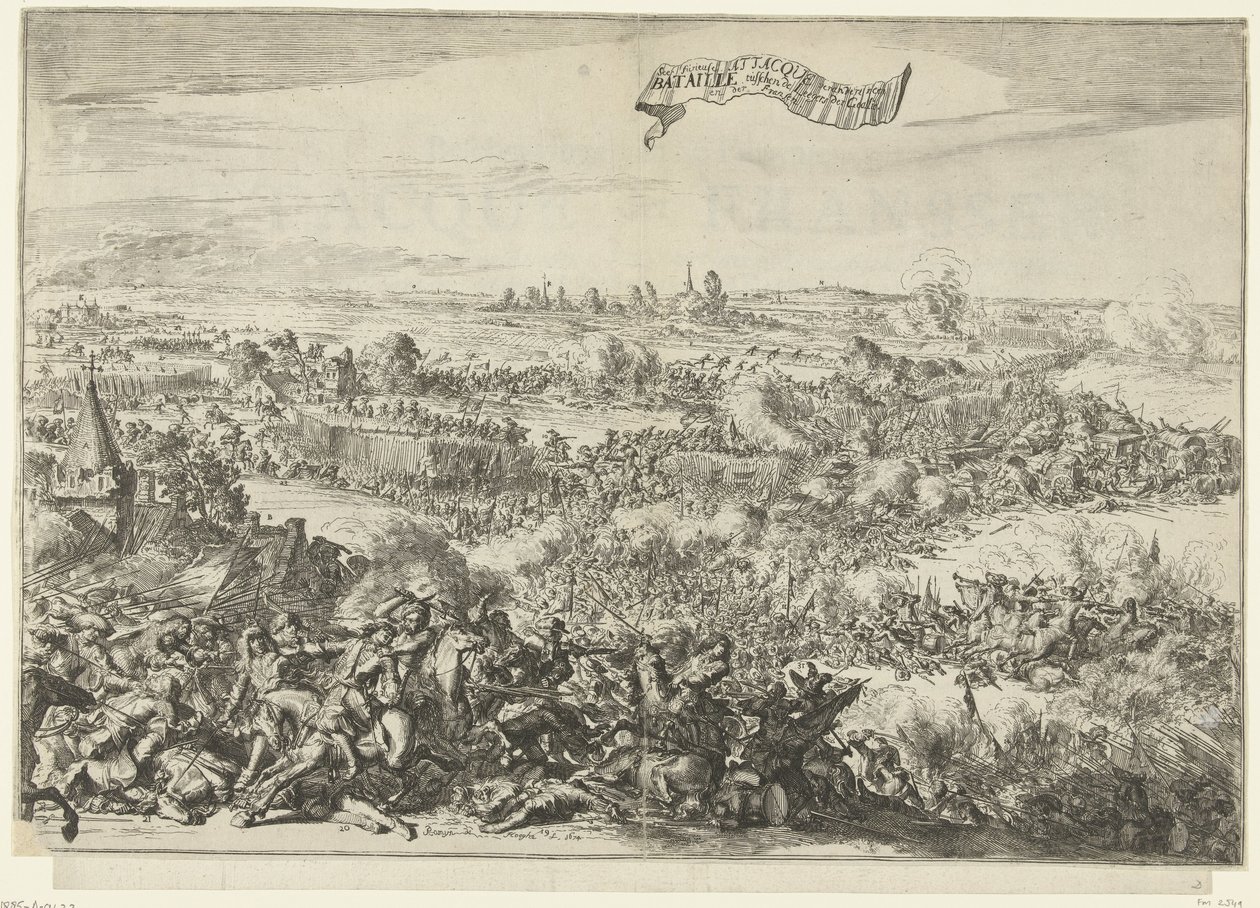Bitwa pod Seneffe, 1674 Widzący wściekły Attacque zamienia się w Bataille