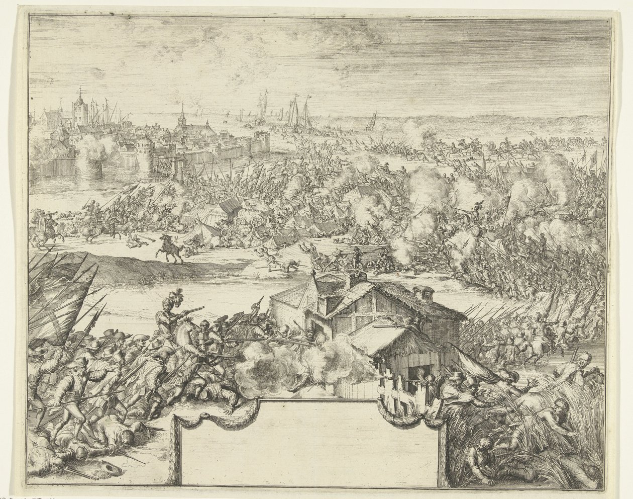 Bitwa pod Steenbergen, 1583 autorstwa Romeyn de Hooghe