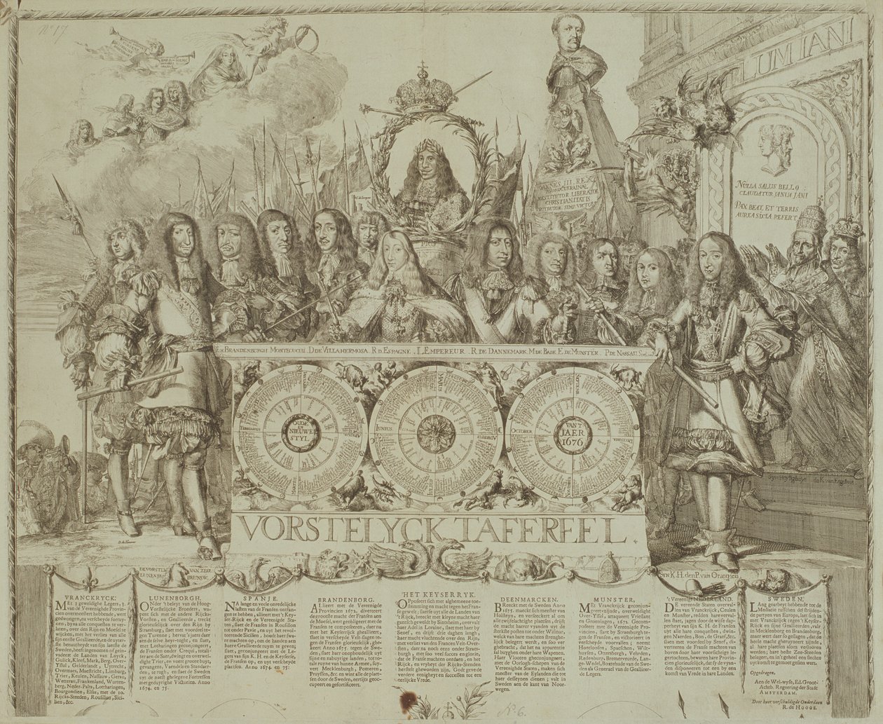 Scena Vorstelycka, c.1676 autorstwa Romeyn de Hooghe