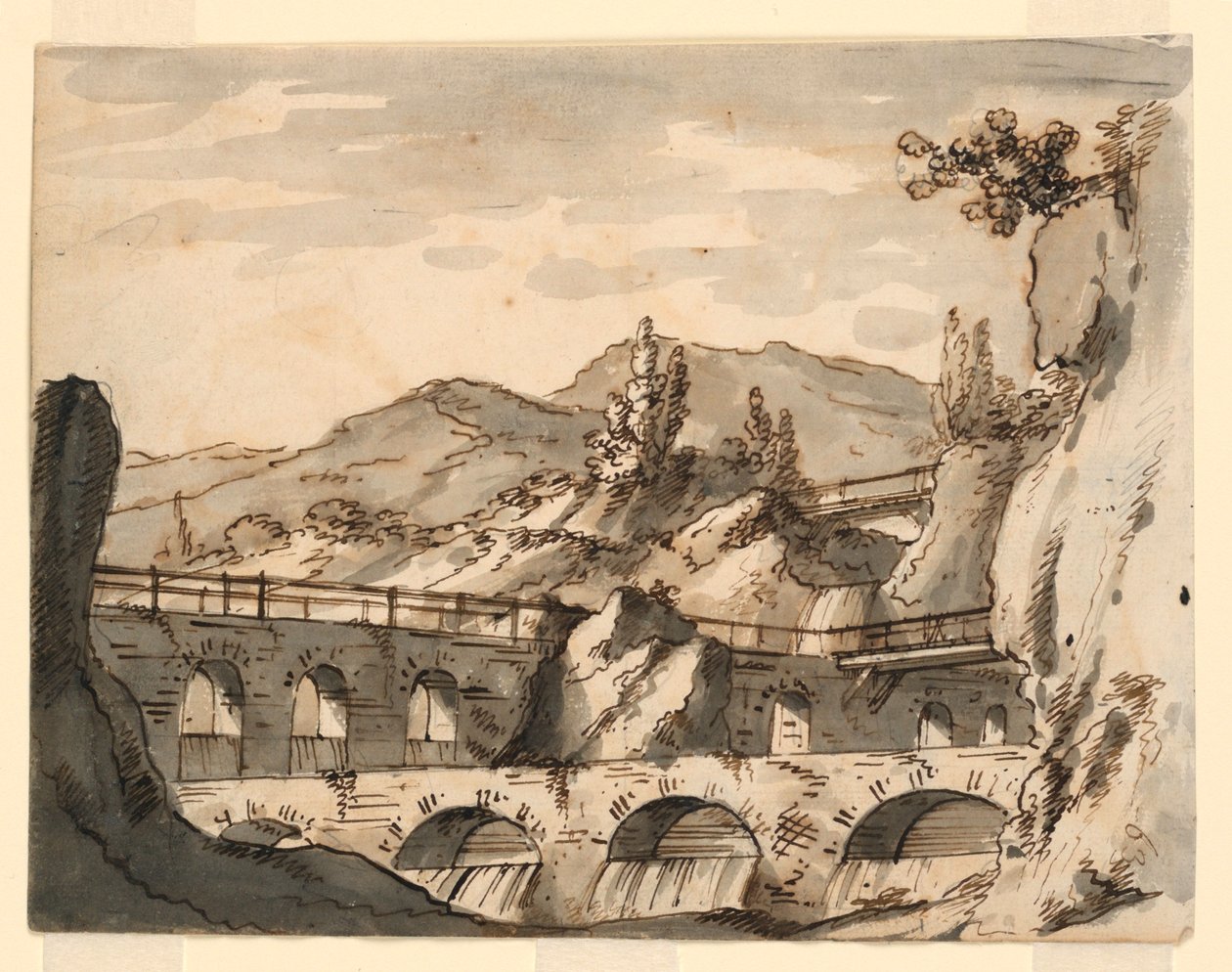 Scenografia, Akwedukt autorstwa Romolo Achille Liverani