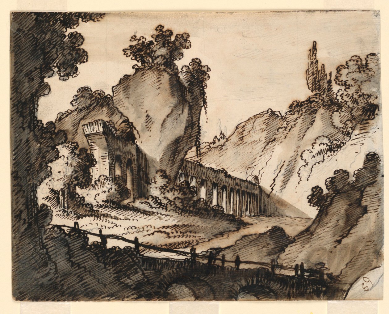 Scenografia, Akwedukt autorstwa Romolo Achille Liverani