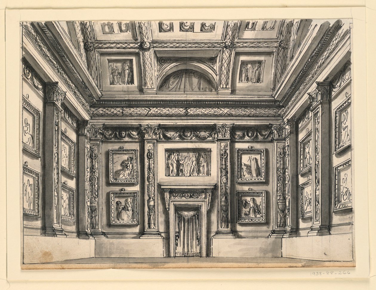 Scenografia, Wnętrza Pałacu autorstwa Romolo Achille Liverani