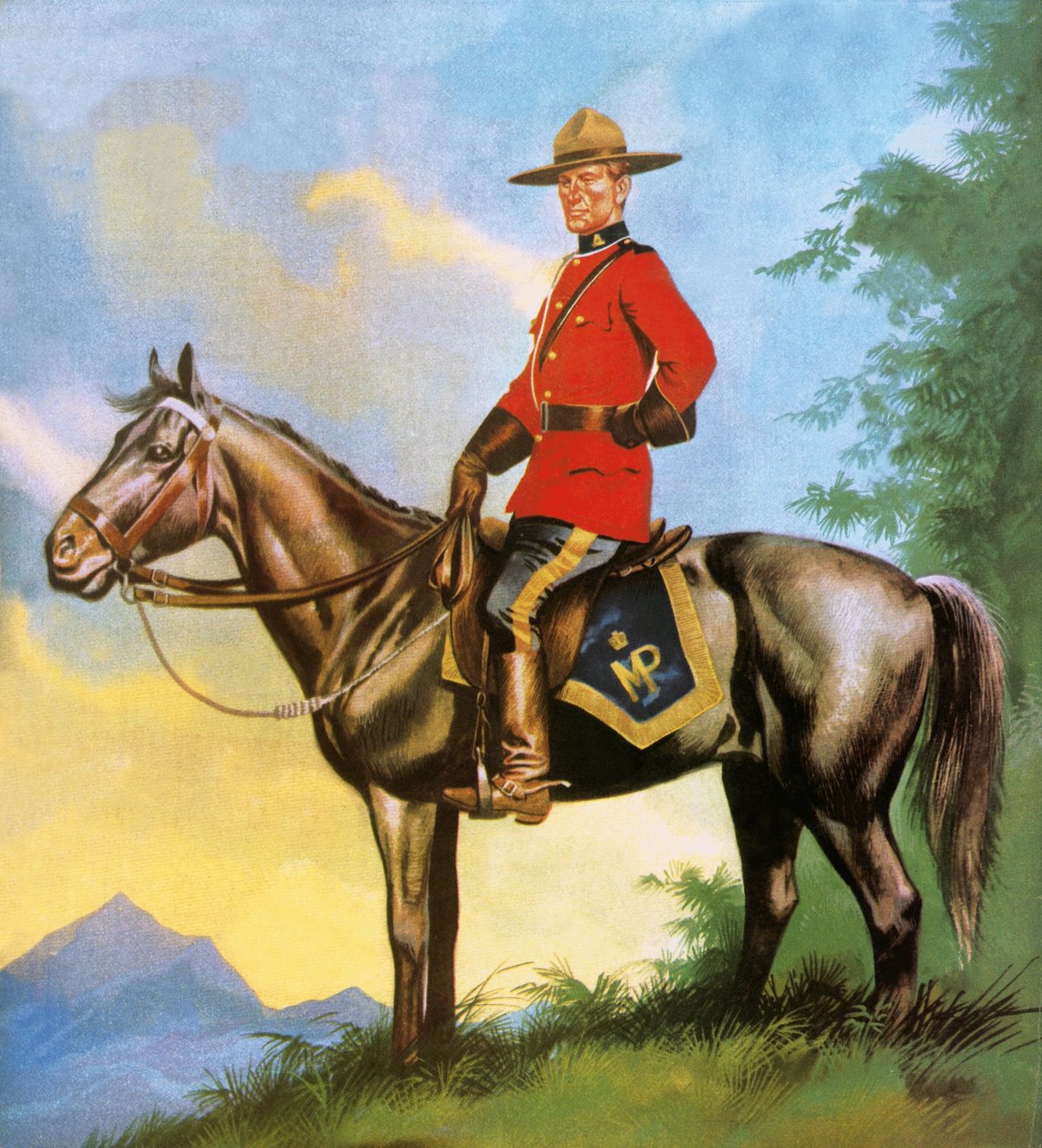 Canadian Mounty autorstwa Ron Embleton