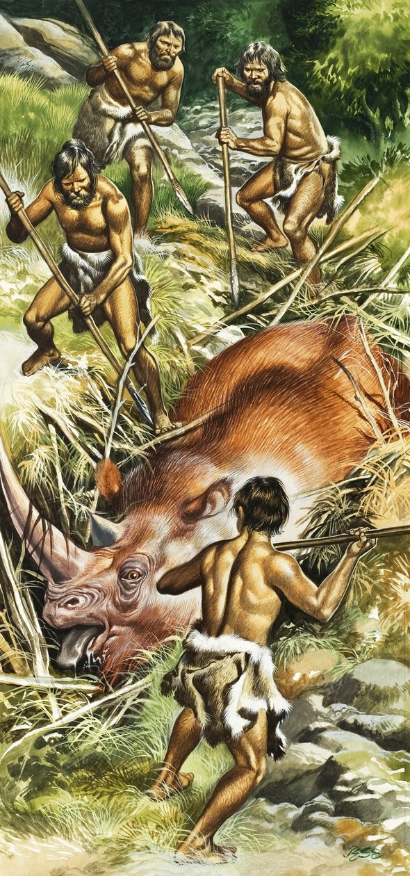 Prehistoryczni myśliwi autorstwa Ron Embleton
