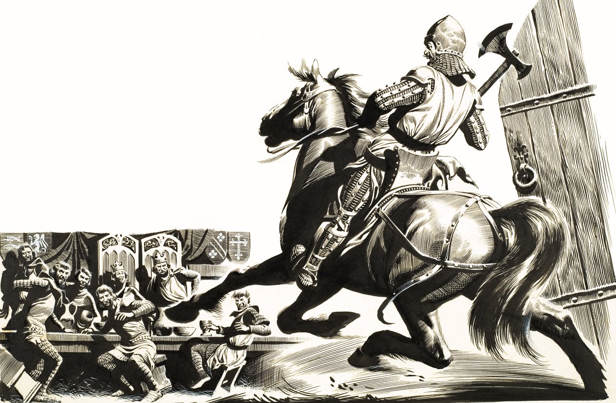 Sir Gawain i Zielony Rycerz autorstwa Ron Embleton