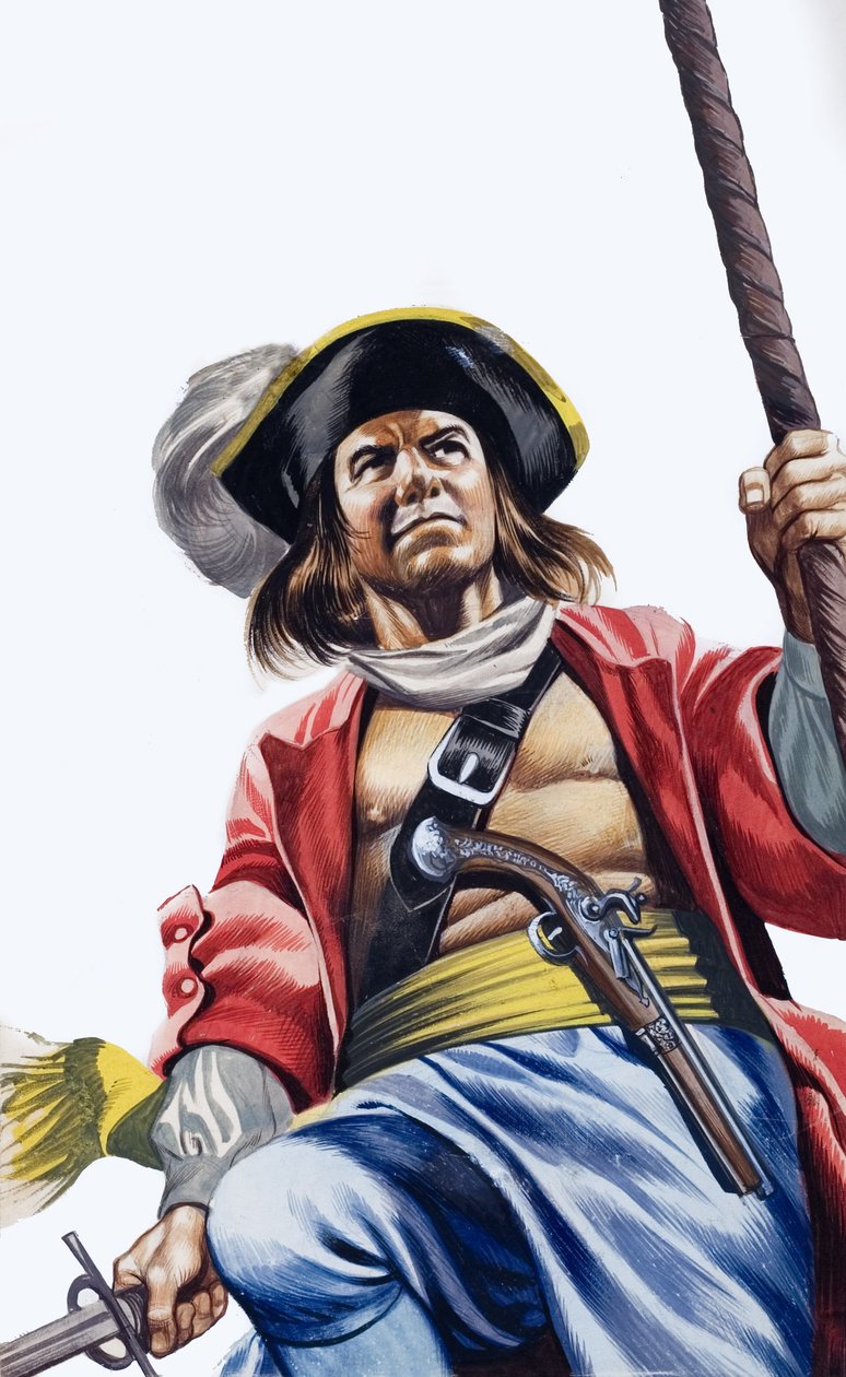 Sir Henry Morgan (gwasz na papierze) autorstwa Ron Embleton