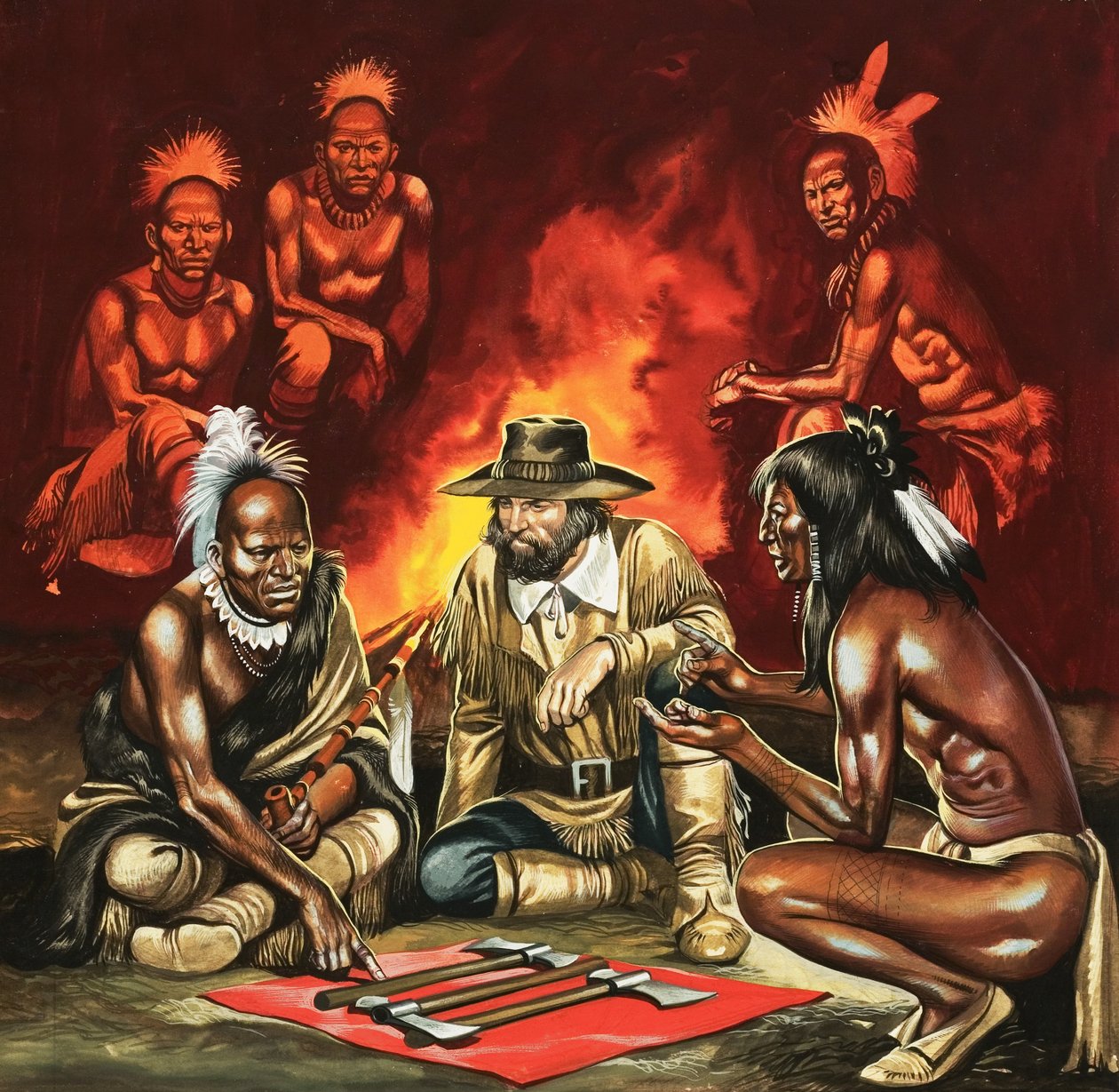 When the Red Man Rode: Ottawowie autorstwa Ron Embleton