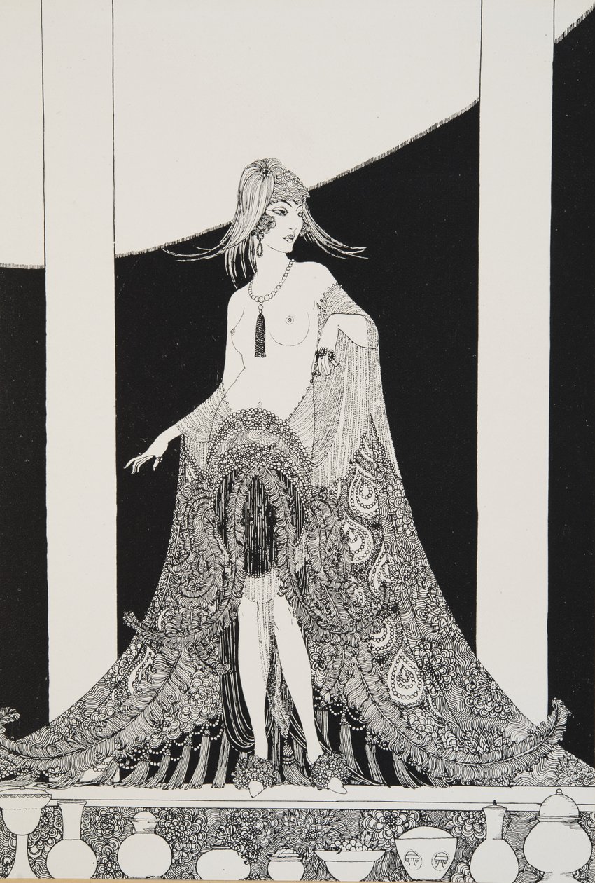 Ilustracja z Rubáiyáta Omara Chajjama, 1920 autorstwa Ronald Balfour