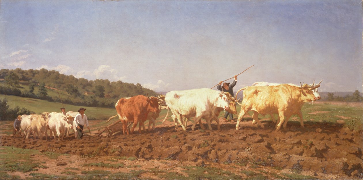 Orka w Nivernais, 1850 (patrz szczegół 60150) autorstwa Rosa Bonheur