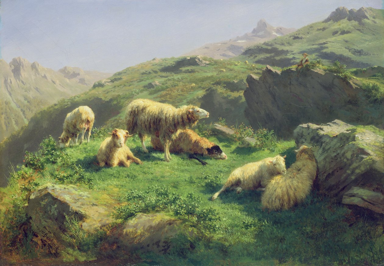Wypas owiec w Pirenejach autorstwa Rosa Bonheur