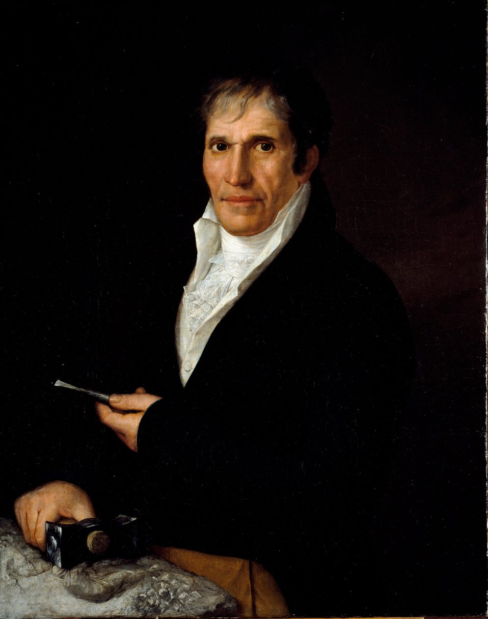Portret rzeźbiarza Bartolomeo Carrera Obraz Rosy Bacigalupo Carrera (XIX w.) Geny, Akademia Sztuk Pięknych Ligustica autorstwa Rosa Bacigalupo Carrea