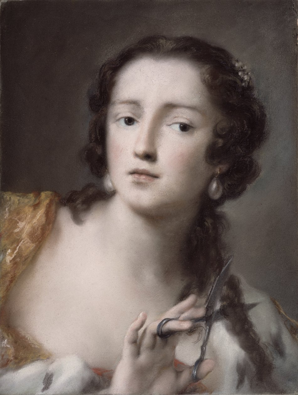 Caterina Sagredo Barbarigo jako Bernice, ok. 1741 (pastel na papierze oprawiony na płótnie) autorstwa Rosalba Giovanna Carriera