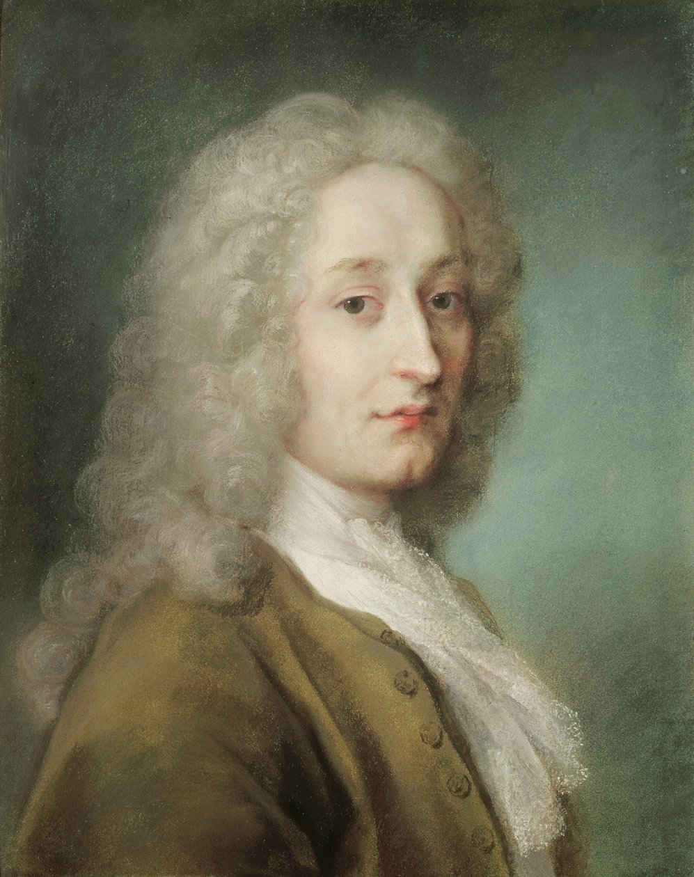 Portret Antoine Watteau (1684-1721) (pastel na papierze) autorstwa Rosalba Giovanna Carriera