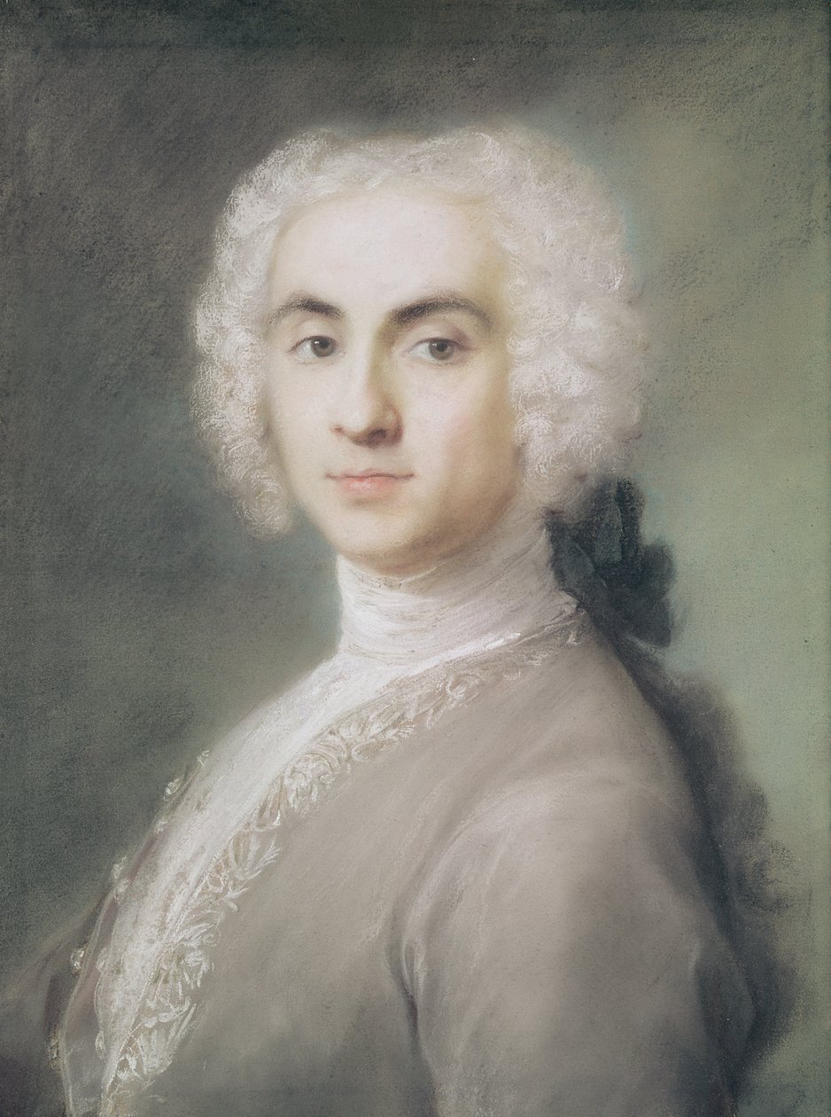 Portret mężczyzny (pastel na papierze) autorstwa Rosalba Giovanna Carriera