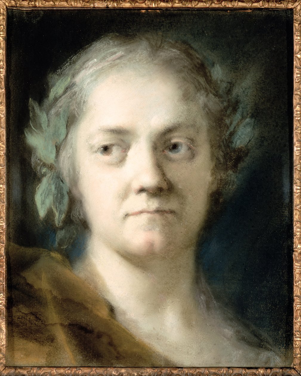 Autoportret (olej na papierze) autorstwa Rosalba Giovanna Carriera