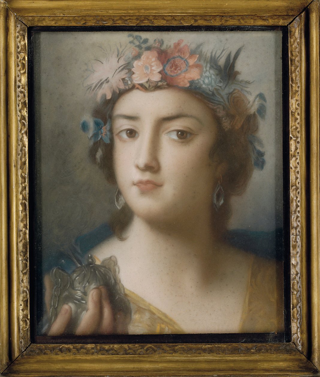 Alegorie Czterech Kontynentów: Azja (pastel na papierze) autorstwa Rosalba Giovanna (follower of) Carriera