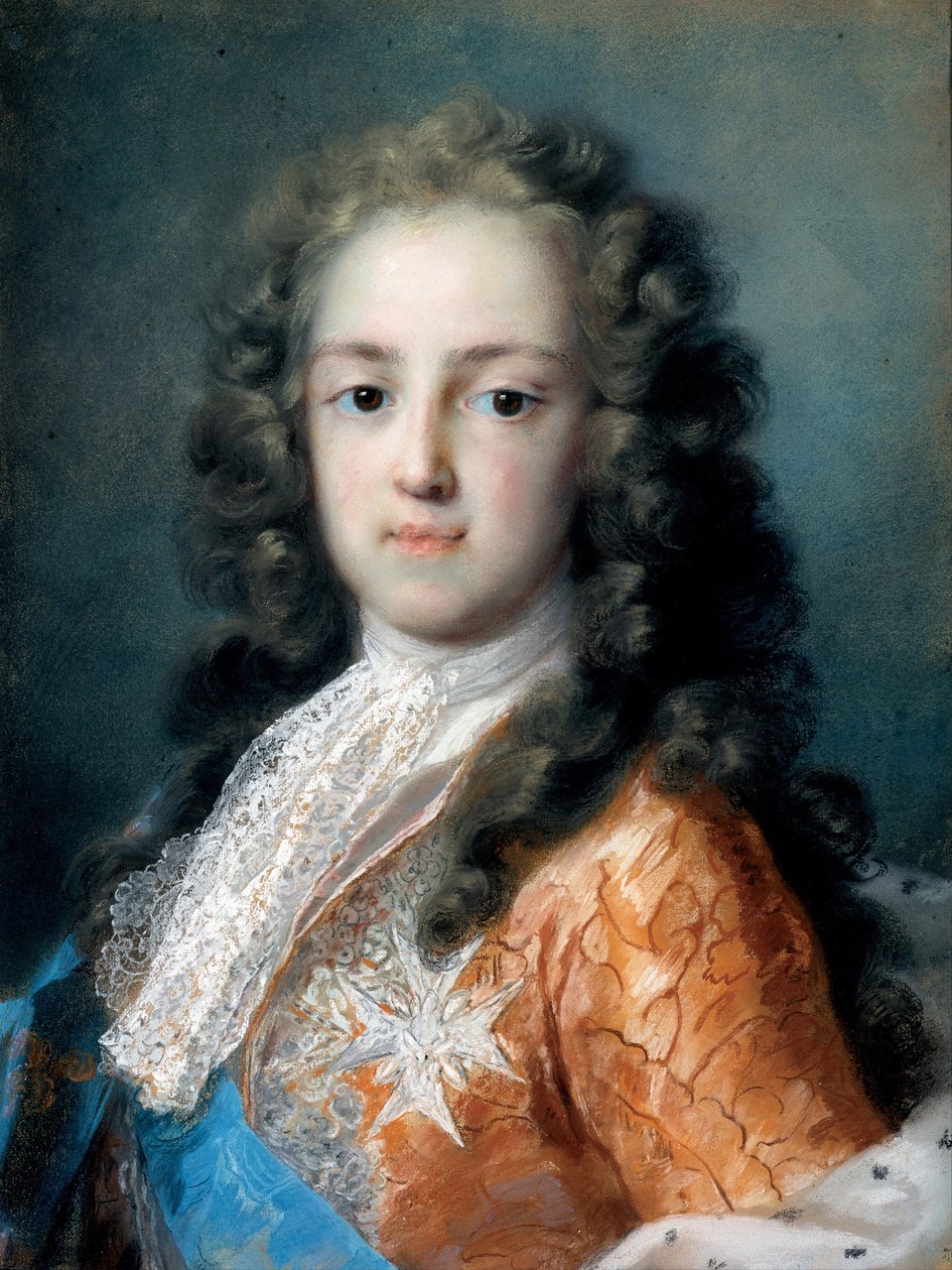 Ludwik XV Francji (1710-1774) jako Dauphin - Peinture de Rosalba Giovanna Carriera (1657-1757) - 1720-1721 - Pastel na papierze - 50,5x38,5 - Państwowe Zbiory Sztuki w Dreźnie autorstwa Rosalba Giovanna Carriera