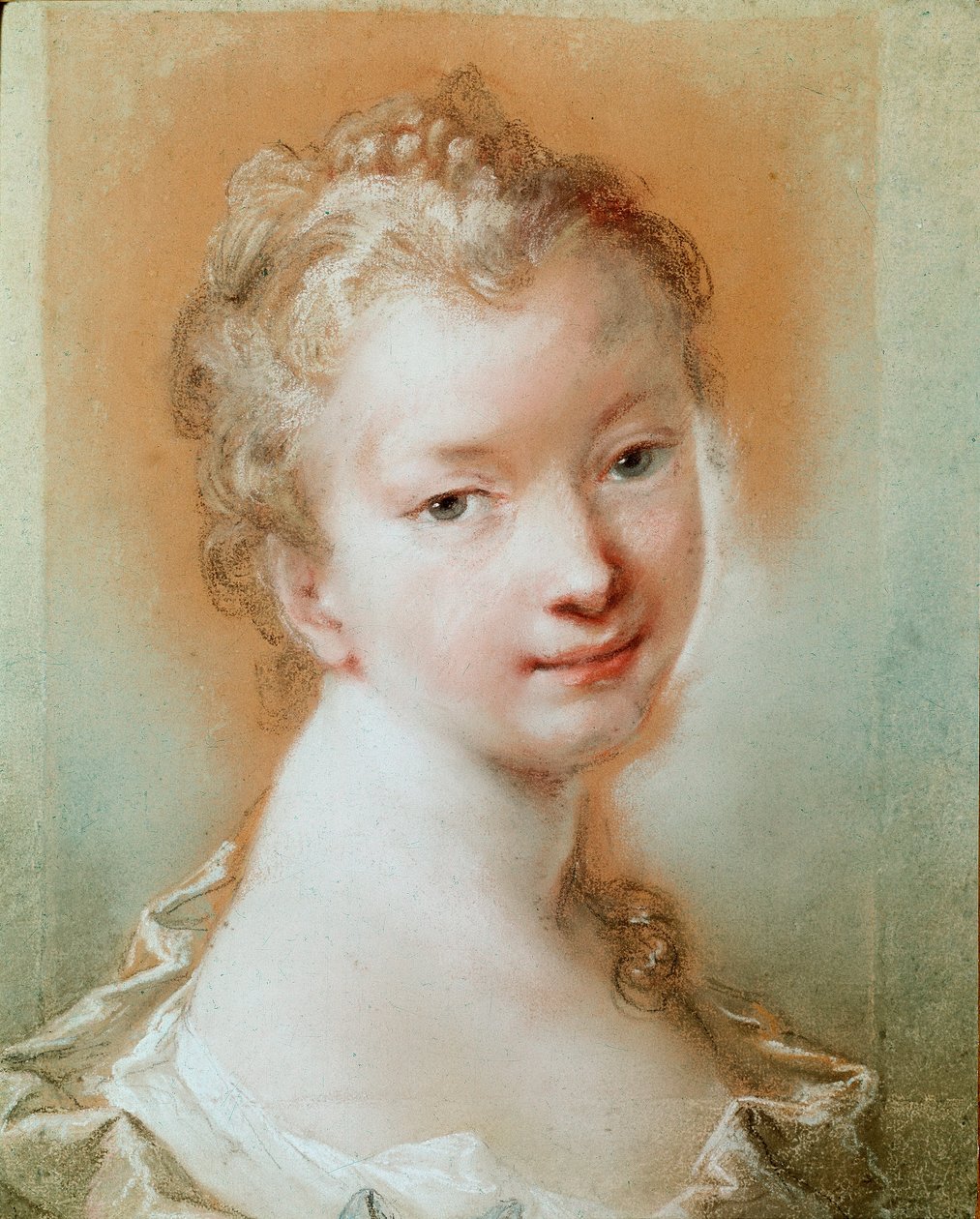 Portret młodej dziewczyny Pastel autorstwa Rosalba Carriera (1675-1757) XVIII-wieczny Paryż, Luwr autorstwa Rosalba Giovanna Carriera