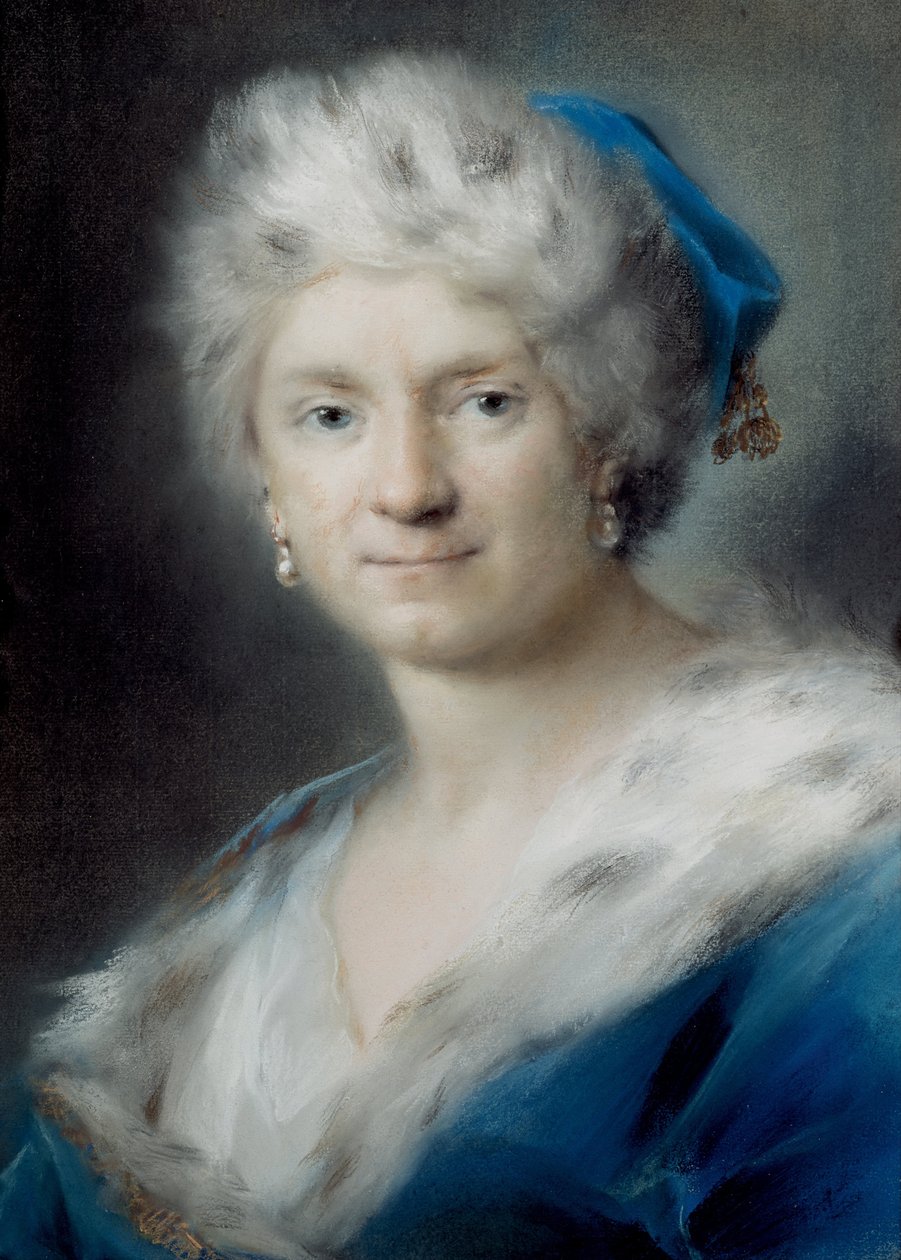 Autoportret jako zima, 1731 autorstwa Rosalba Giovanna Carriera