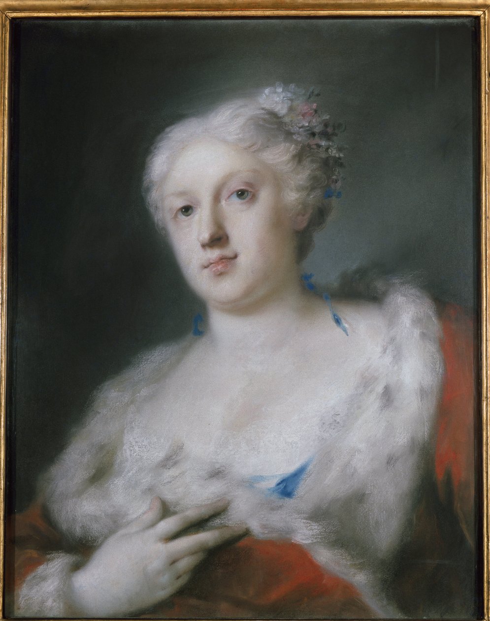 Autoportret (autoportret) Obraz Rosalba Carriera (1675-1757) Turyn, Galleria Sabauda autorstwa Rosalba Giovanna Carriera